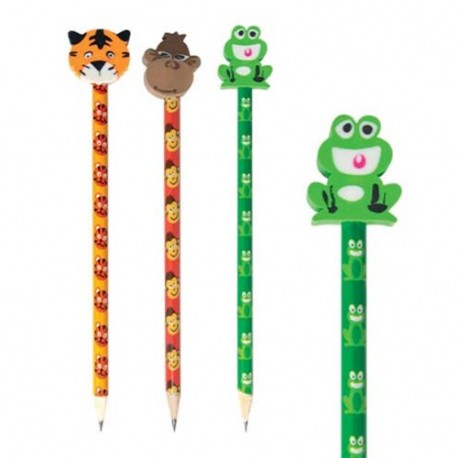 MATITE CON GOMMA  ANIMALS - 32NIK222