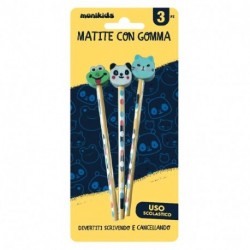 MATITE CON GOMMA - ANIMAL - 32NIK193