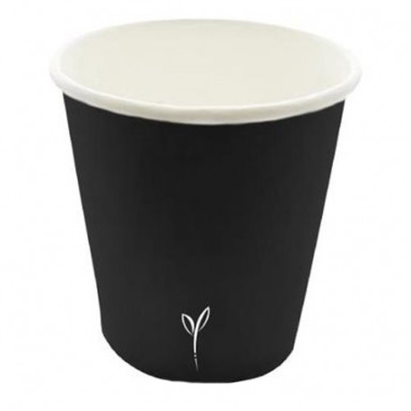 BICCHIERE CARTA NERO 80ML BYO 50PZ