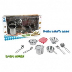 SET PENTOLE METALLO 37CM SCAT. - 27253