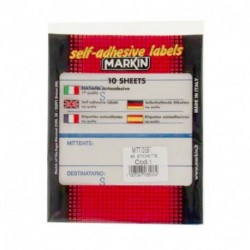 BUSTA ETICHETTE 1 MITENTE DEST. - X10001
