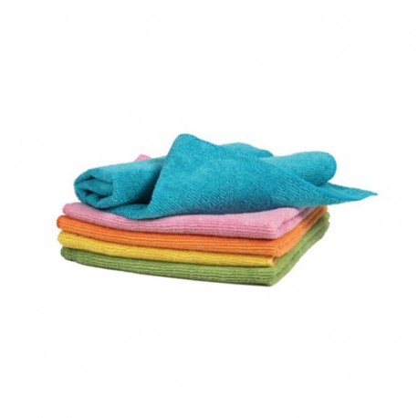 SET 5 PANNI MICROFIBRA MULTIUSO "BLUFIBR