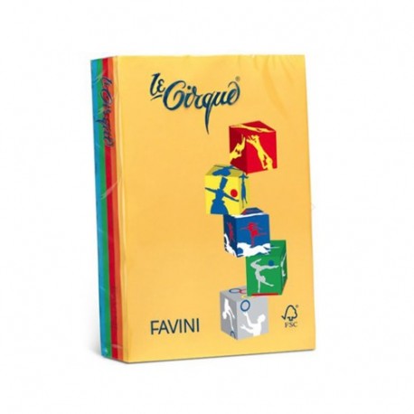 RISMA FAVINI CIRQUE F A4 80GR MIX (4) C/