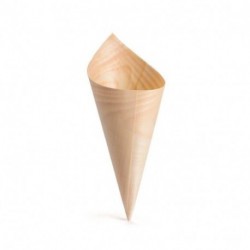 CONO LEGNO 19,5CM BYO' 50PZ. - 073303