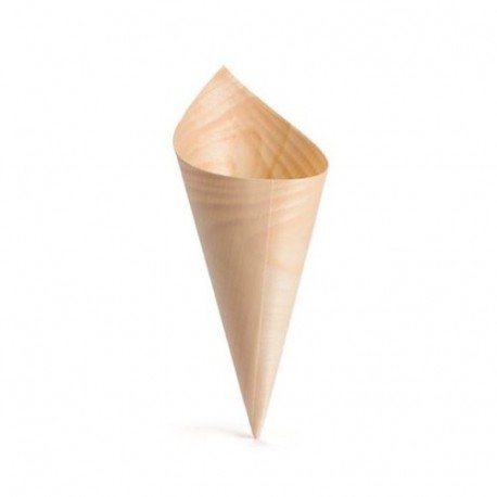 CONO LEGNO 19,5CM BYO' 50PZ. - 073303