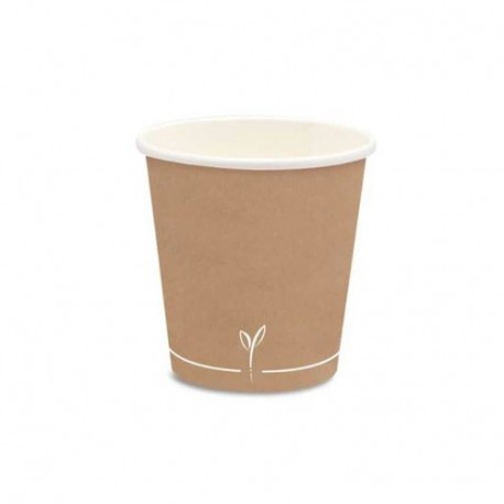 BICCHIERE CARTA AVANA 80ML BYO 50PZ.