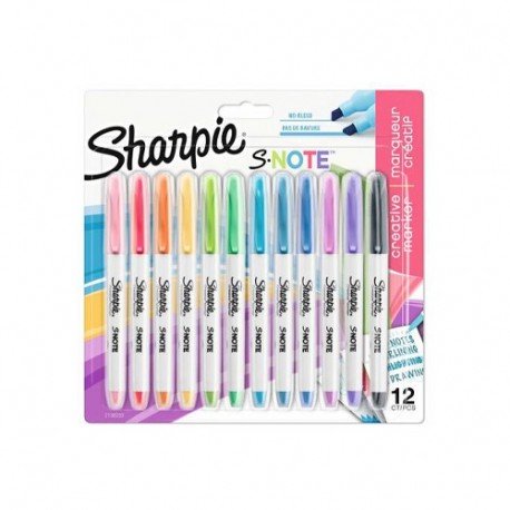 PENNARELLI SHARPIE SNOTE CHSL. ASS 12PZ