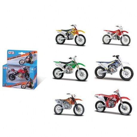 COLLEZIONE MOTO CROSS - 1:18 NEW PACK  -
