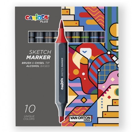 PENNERELLI DOPPIA PUNTA PLUS SKETCH 10PZ