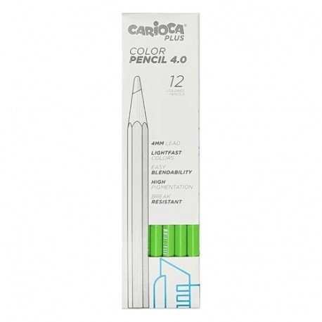 PASTELLI CARIOCA 4.0 VERDE 12PZ -