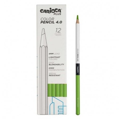 PASTELLI CARIOCA 4.0 VERDE CH. 12PZ -