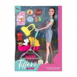 BAMBOLA TIFFANY CON CARROZZINA