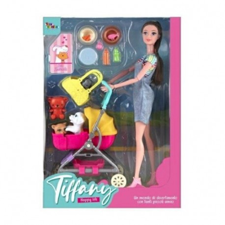 BAMBOLA TIFFANY CON CARROZZINA