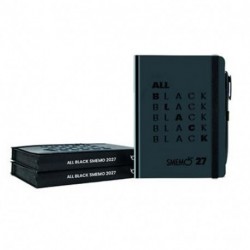 DIARIO 2026/2027 13X17 12M SMEMO BLACK