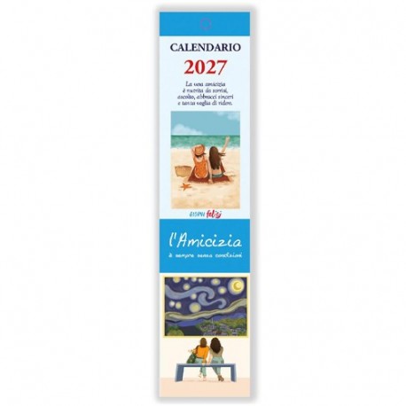 CAL PICCOLO AMICIZIA 2027 7X29,7  -