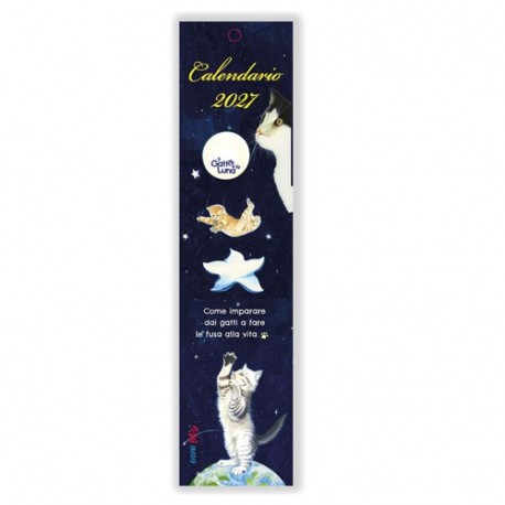 CAL PICCOLO IL GATTO E LUNA 2027 7X29,7