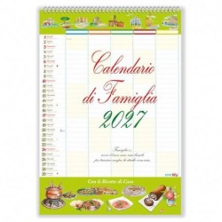 CAL DI FAMIGLIA 2027 CON RICETTE 27X39