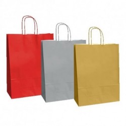 SHOPPER JOLLY KRAFT 18X8X24 COLORATA