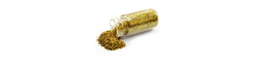 COLLA-GLITTER-NEVE ORO-ARG E PAILLETTES