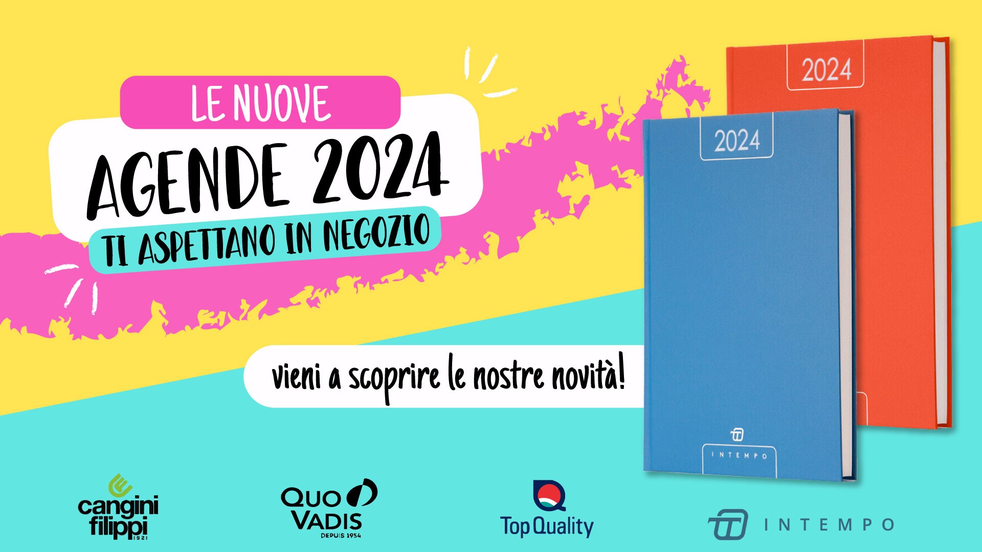 NUOVE AGENDE 2024 VIENI A SCOPRIRLE IN NEGOZIO