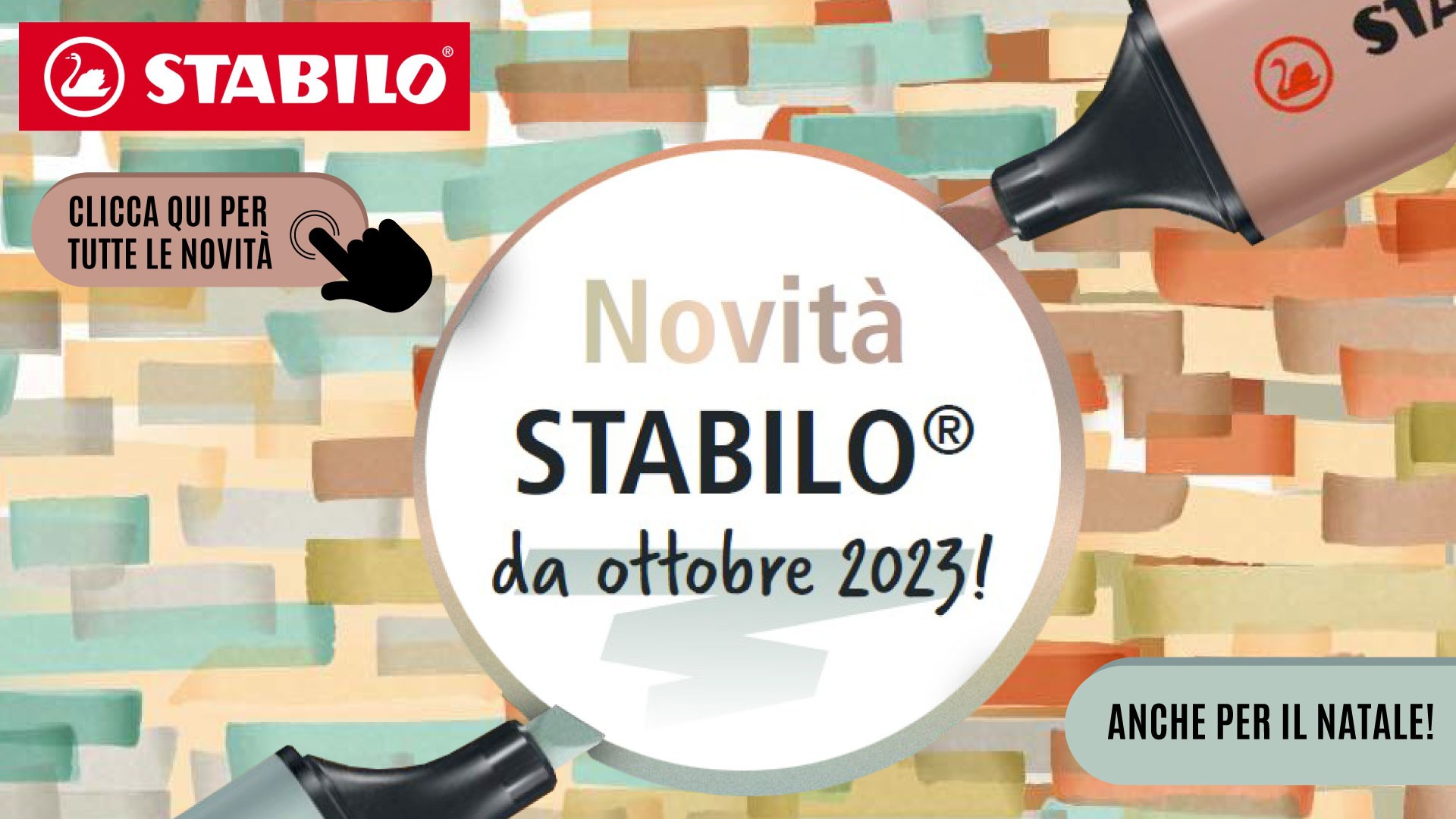 NOVITA' OTTOBRE 2023 STABILO 