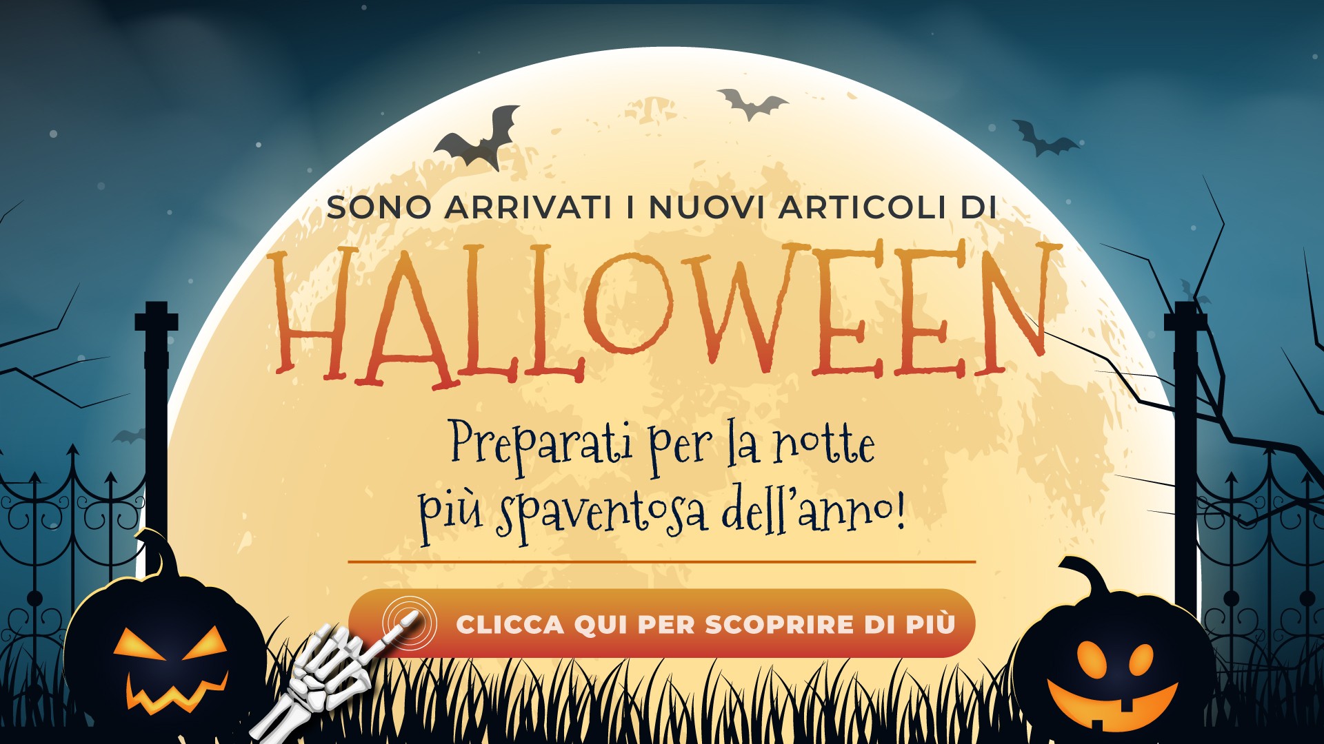 HALLOWEEN - 31 ottobre 2025 - Cauduro Maurizio Srl - Ingrosso di cancelleria